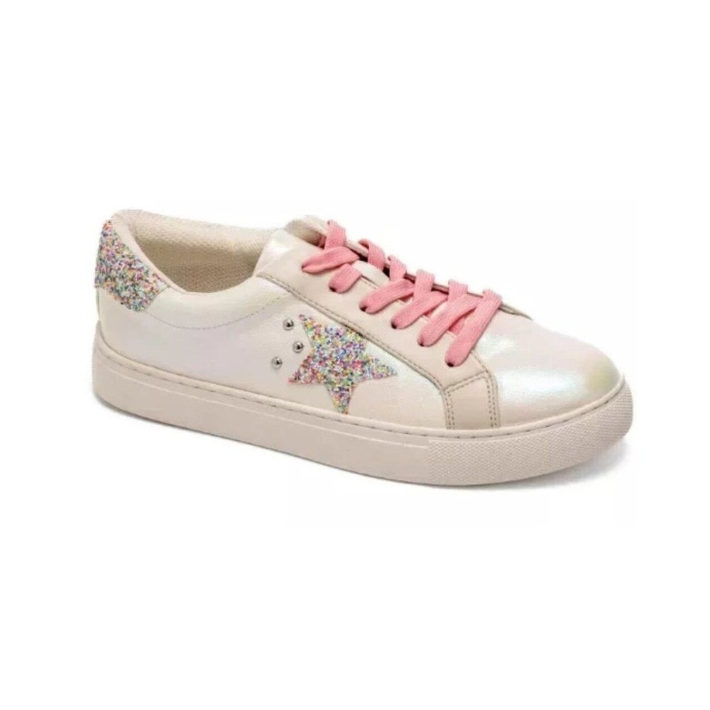 CORKYS Supernova Pearlized White Sneaker Tennis Shoe Sizes 8 NWT